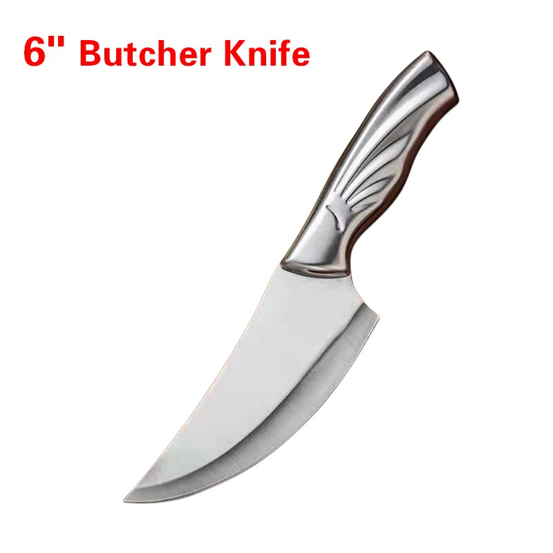 5CR15 Damascus Kitchen Hunting Knife Stainless Steel Boning Meat Cleaver Outdoor