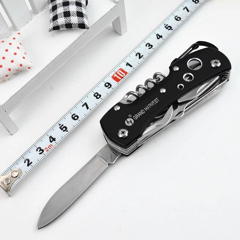 11 In 1 Multitool Swiss Army Knife Fold Gear Knife Survive Pocket Hunting Outdoor Camping