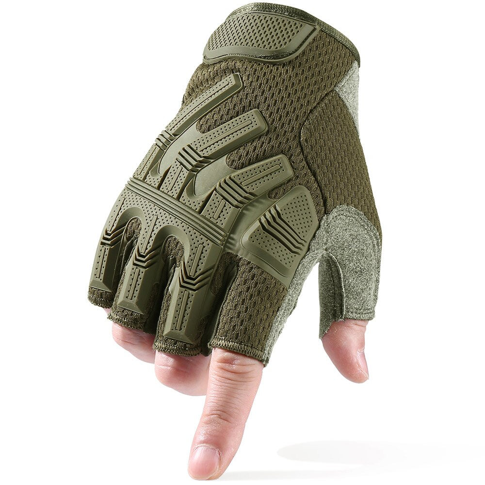 Bicycle Fingerless Glove Half Finger Gloves Tactical Military Army Camo Cycling Hunting Bike Airsoft