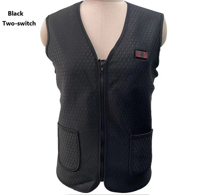 2022 USB Electric Jackets Heated Vest Winter Smart Heating Men Women Thermal