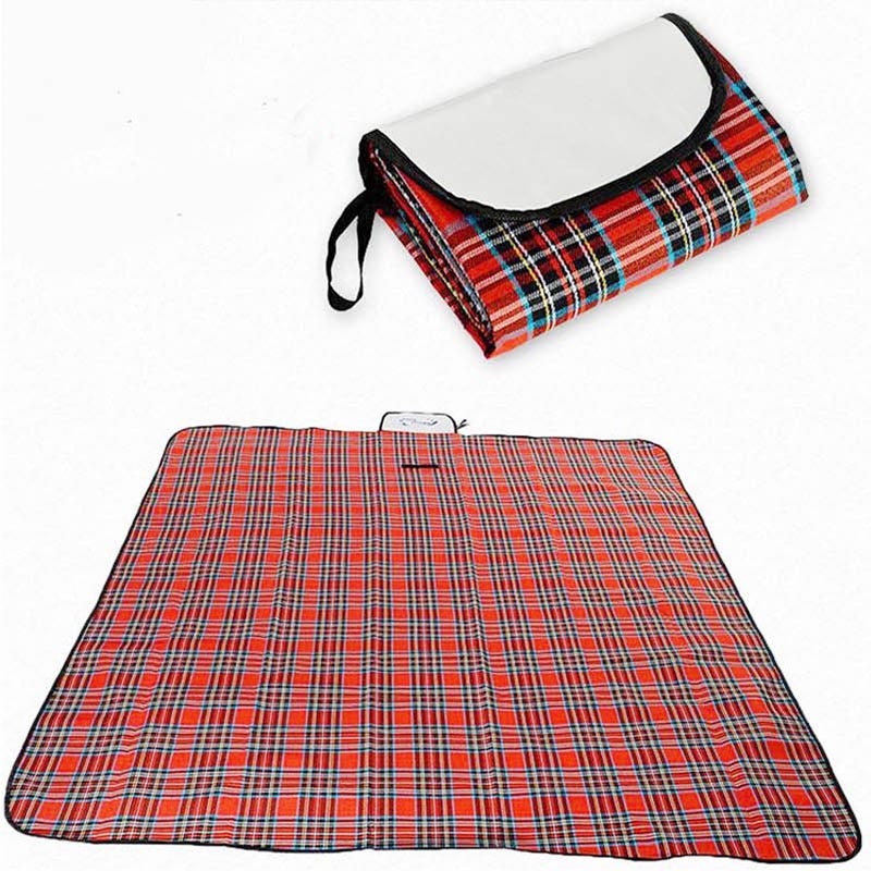 Camping Picnic Mat Portable Beach Blanket Waterproof Moistureproof Plaid Beach Hiking