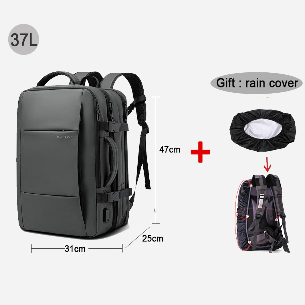 Laptop Backpack Large Waterproof School USB Charging Men Business Travel Backpack Man