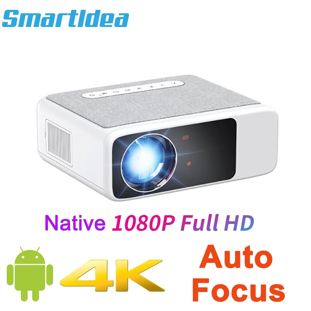 Smartldea Native 1080p Smart Projector Auto Focus Android9.0 5G WIFI BT5.1 Home Theater