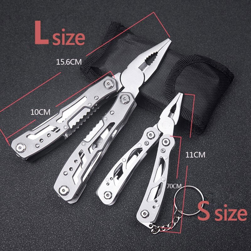 Multifunction Folding Pliers Pocket Knife Plier Outdoor Camping Tactical Survival Stainless Steel