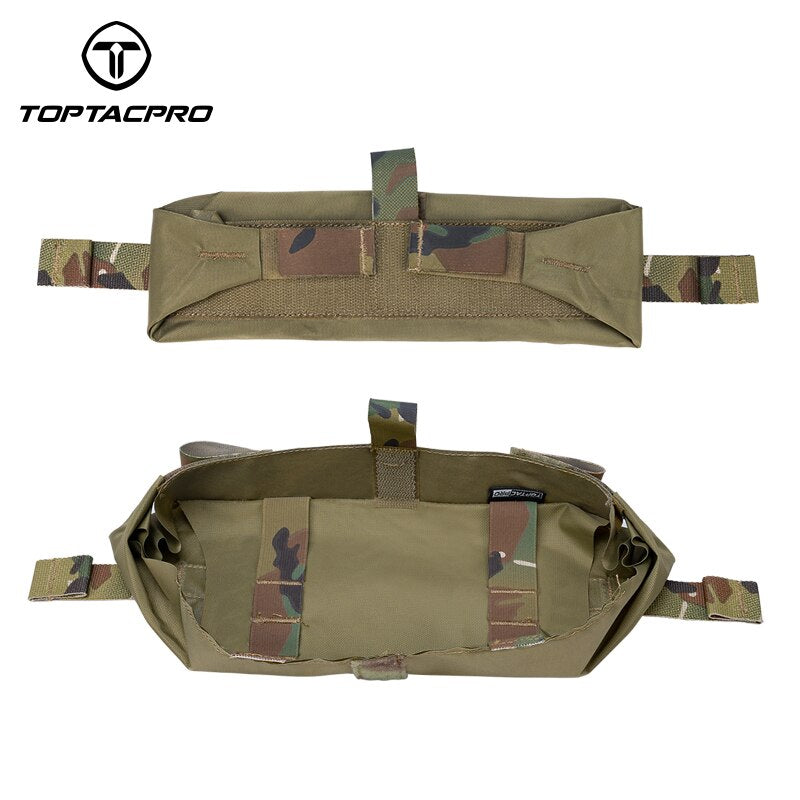 TOPTACPRO Tactical Roll 1 Trauma Pouch Medical Pouch IFAK First Aid Kit Pouch Camo