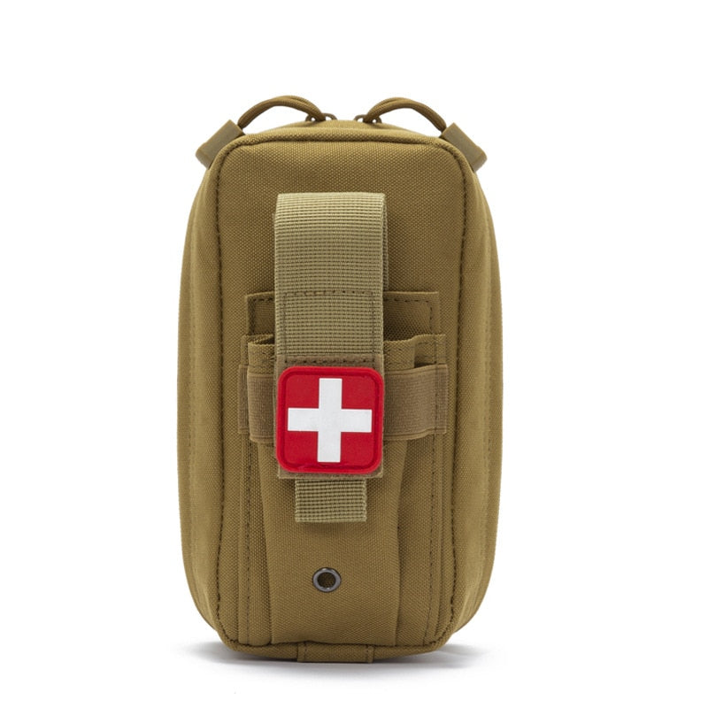 Outdoor First Aid Kit Tactical Molle Medical Bag Military EDC Waist Pack Hunting Camping Bag