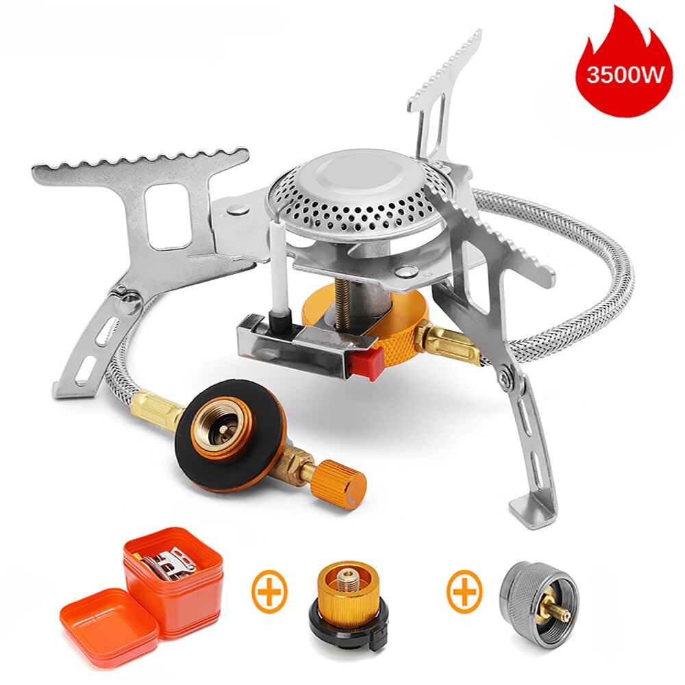 Camping Gas Stove Outdoor Tourist Burner Strong Fire Heater Tourism Cooker Survival