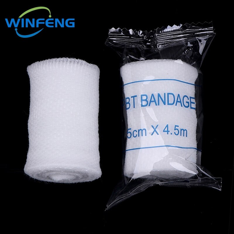 10Pcs Emergency First Aid PBT Elastic Bandages Breathable Cotton Wound Care Dressing