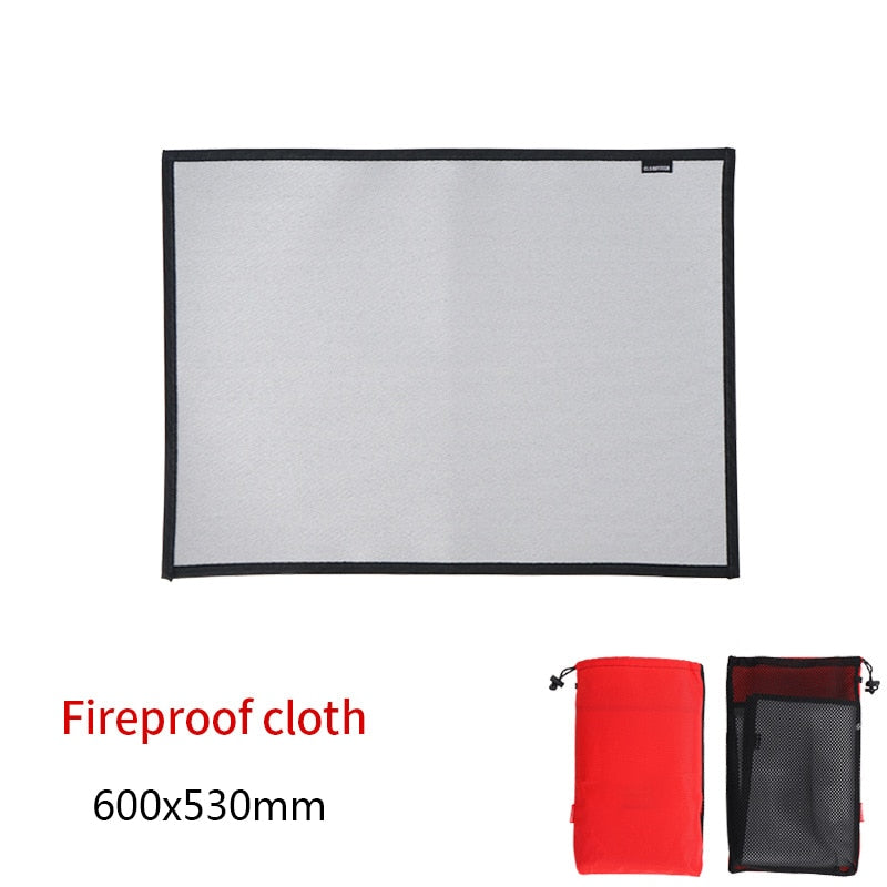 Camping Fireproof Grill Mat Cloth Flame Retardant Heat Insulation Pad Fire Pit Ember Outdoor