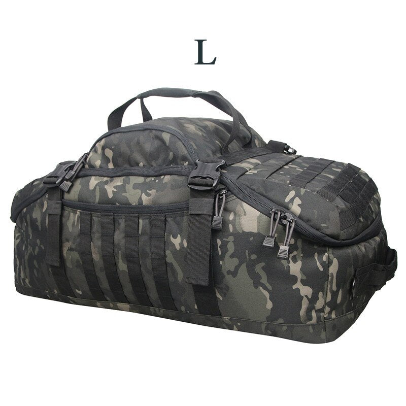 LQARMY Camping Backpacks Men Military Tactical Molle Army Hiking Travel Sports Gym Duffel Bag