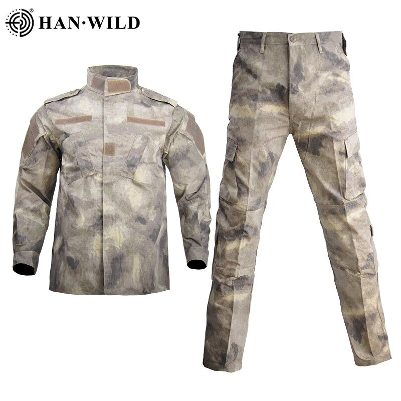 Military Uniform Tactical Airsoft Paintball Hunting Suit Men Clothing Outfit Combat Camouflage