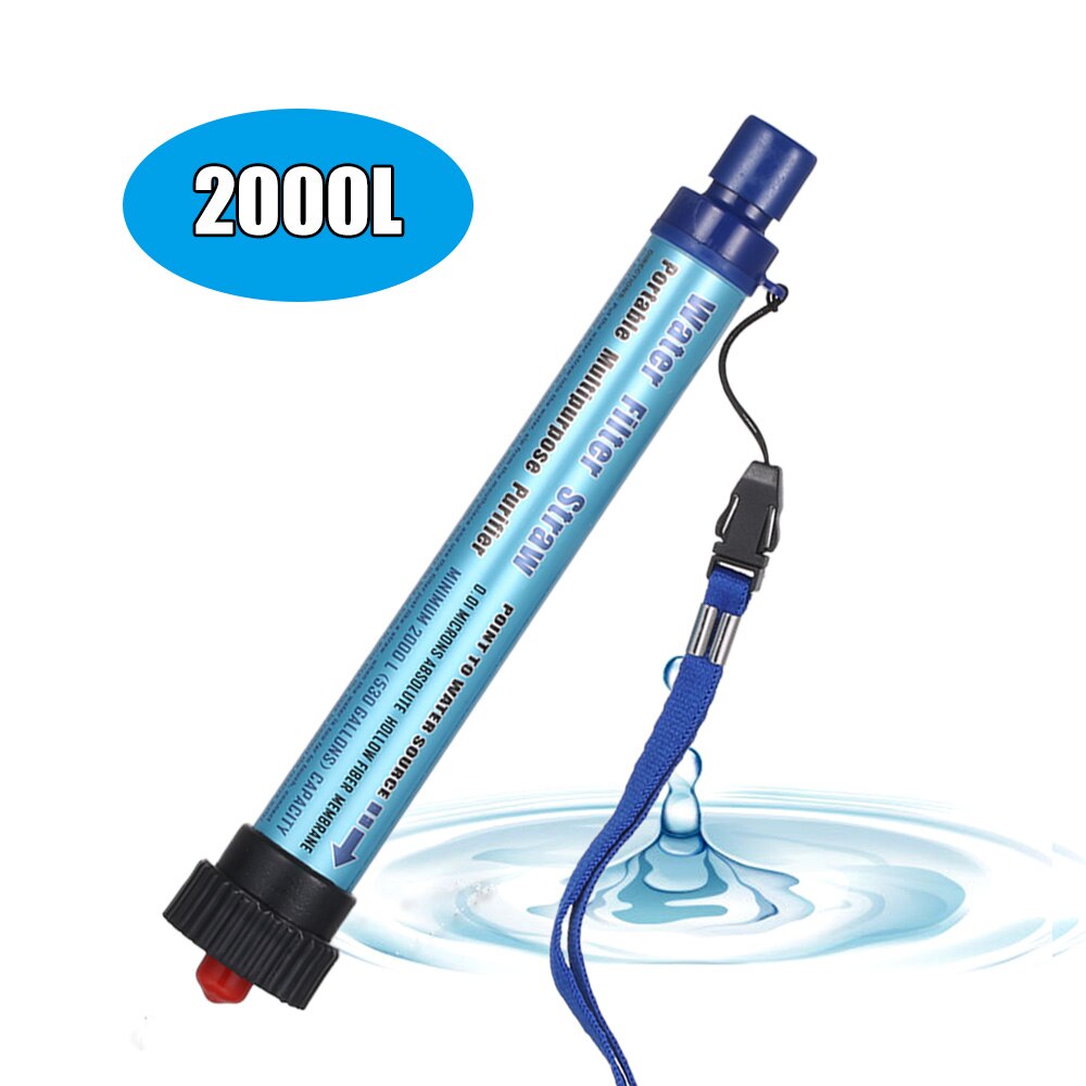 2000L Outdoor Water Filter Straw Water Purifier Filtration System Ultrafiltration Film Design