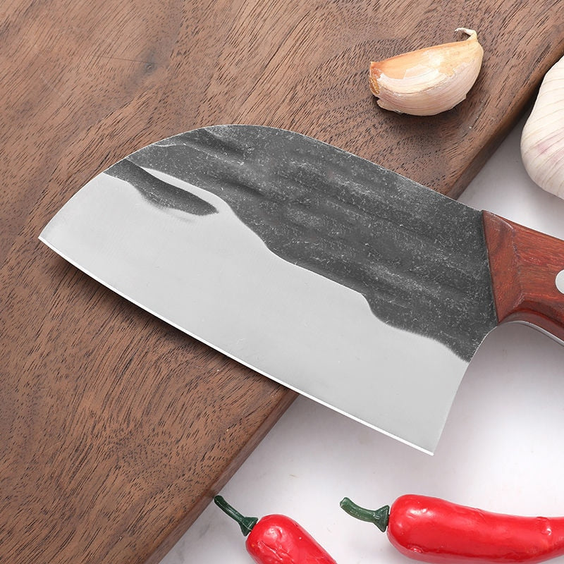 Handmade Forged Mini Kitchen Knife Cheese Cleaver Slicing Knife Outdoor Camping Knives Cutter