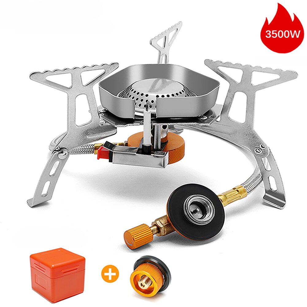 Camping Gas Stove Outdoor Tourist Burner Strong Fire Heater Tourism Cooker Survival