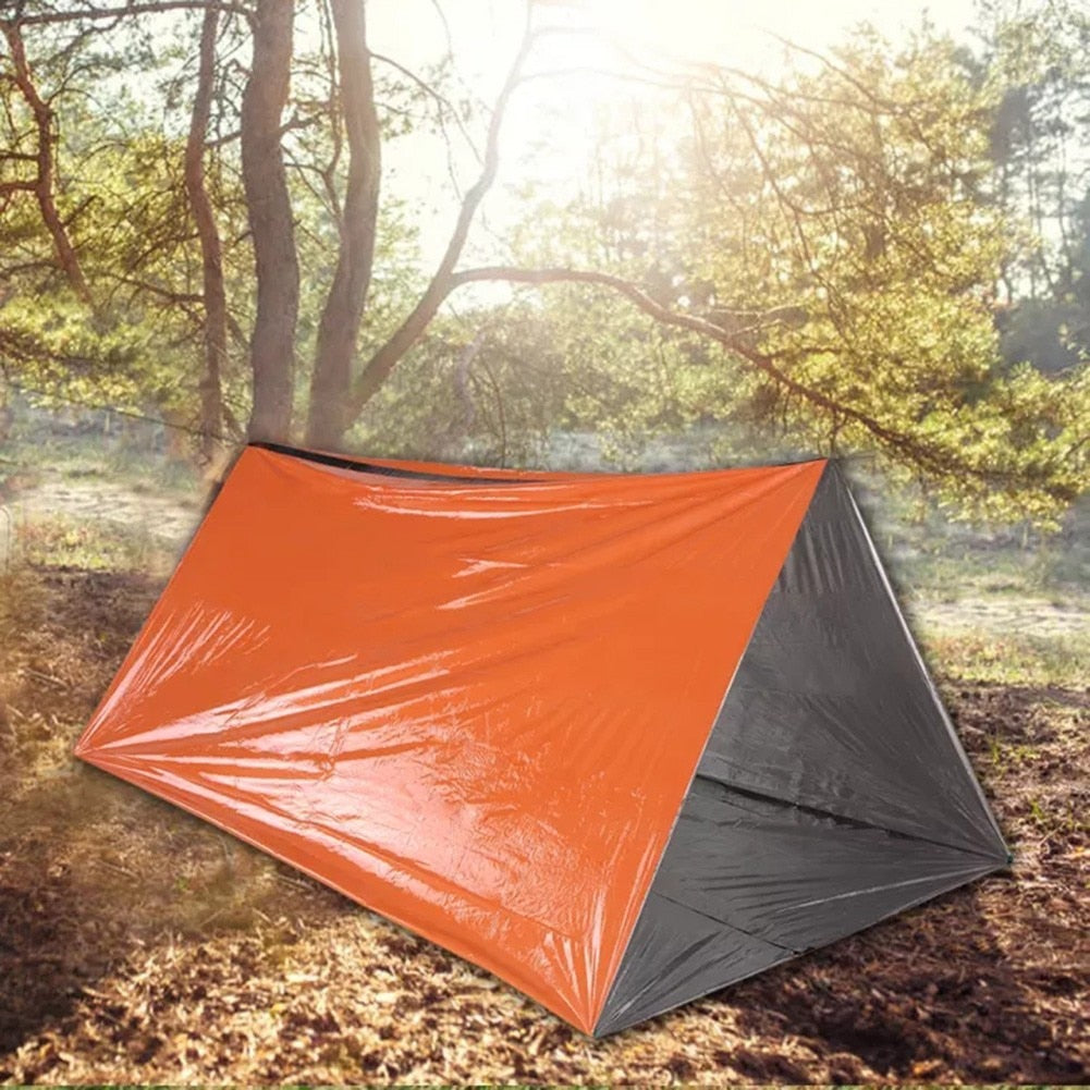 Camping Cold-proof Warm Sleeping Bag Thermal Waterproof 200*91cm Aluminum Film Outdoor