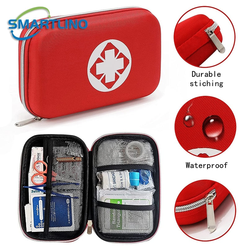 Portable Emergency Medical Bag First Aid Storage Box For Household Outdoor Travel Camping