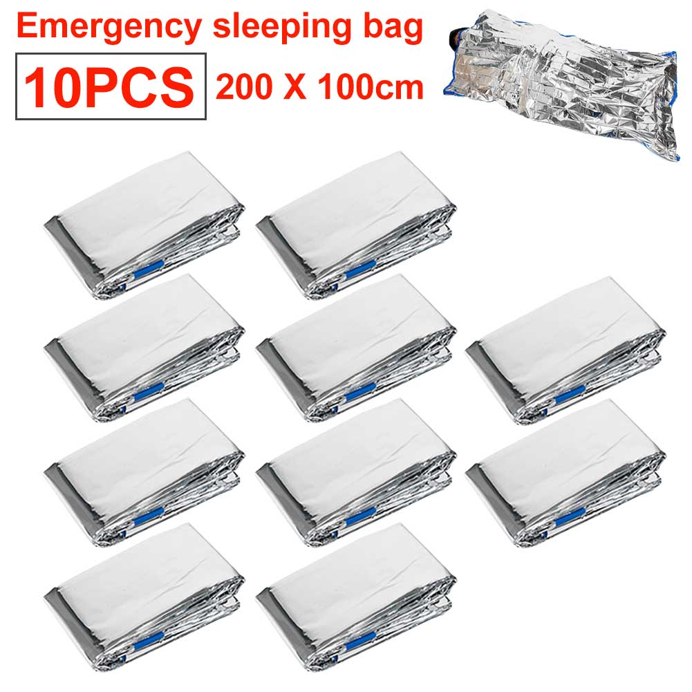 Outdoor Low Temperature Rescue First Aid Kit Insulation Blanket Sleeping Bag Campsite Keeping