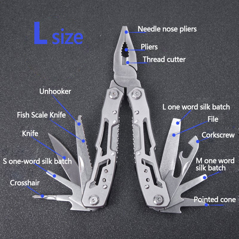 Pocket Knife Pliers Outdoor Camping Survival Hunting Tools Stainless Steel Multi-tool