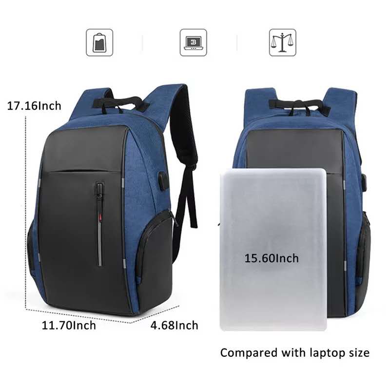 CEAVNI Backpack Men USB Charging Waterproof Laptop Casual Oxford Male Business Bag Mochila Computer