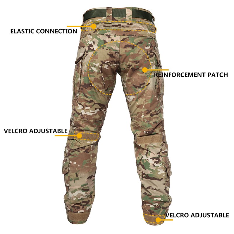 HAN WILD G3 Combat Shirt or Pants with Pads Airsoft Tactical Trouser MultiCam Hunting