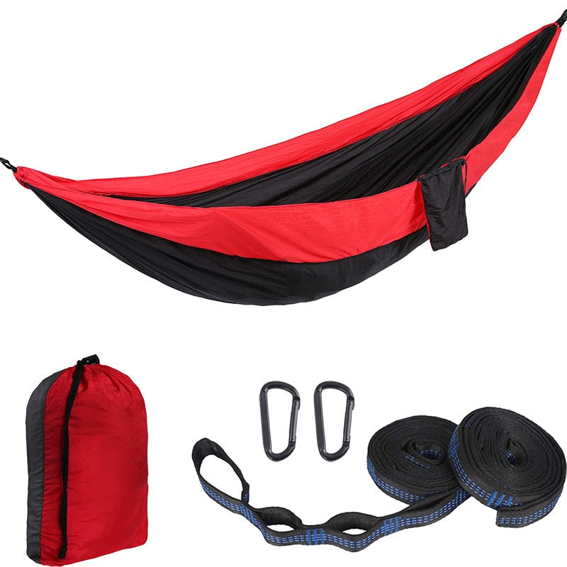 Color Matching Hammock Outdoor Camping Ultra Light Portable Hammock for Double Person Swing