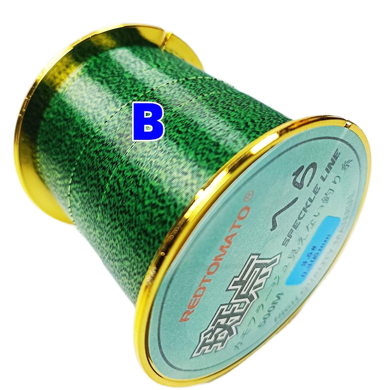 500m Invisible Fishing line Speckle Carp Fishing 3D spoted Sinking  Thread Fishing Algae