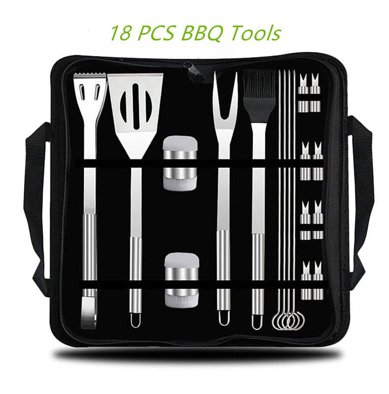 BBQ Tools Set Barbecue Utensil AccessoriesThermometer Barbeque Grilling Outdoor Gril Tools