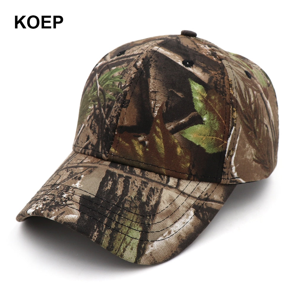 KOEP New Camo Baseball Cap Fishing Men Outdoor Hunting Camouflage Jungle Hat Airsoft Tactical