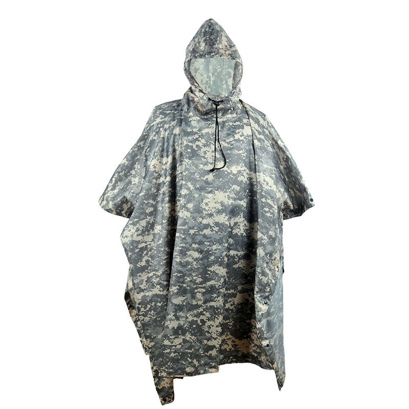 Impermeable Raincoat Poncho Outdoor Military Tactical Rainwear Camping Hiking Hunting