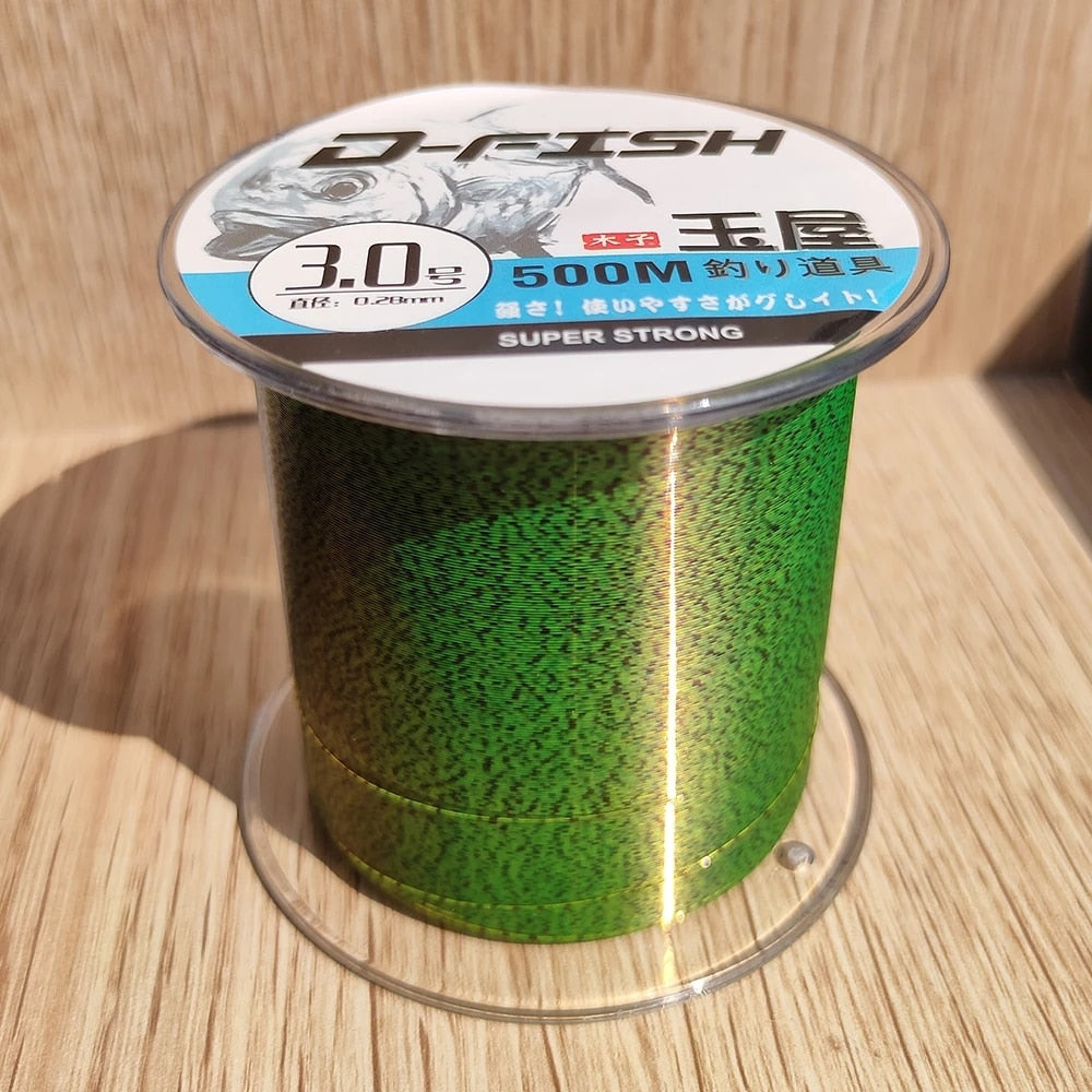 500m Invisible Fishing line Speckle Carp Fishing 3D spoted Sinking  Thread Fishing Algae