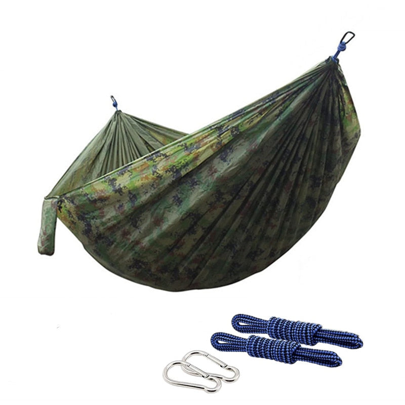 Color Matching Hammock Outdoor Camping Ultra Light Portable Hammock for Double Person Swing