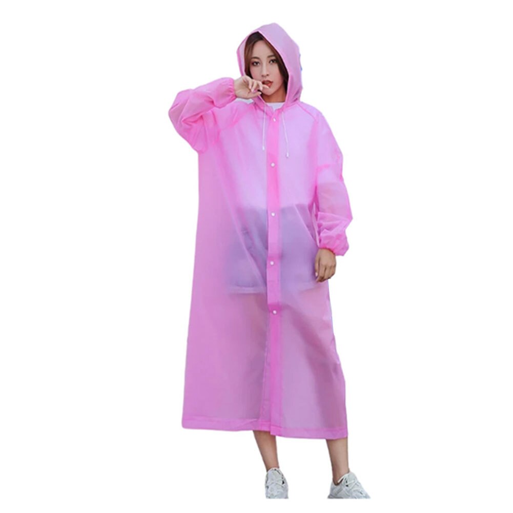 Raincoat Women Men Jacket Hooded Poncho for Outdoor Hiking Travel