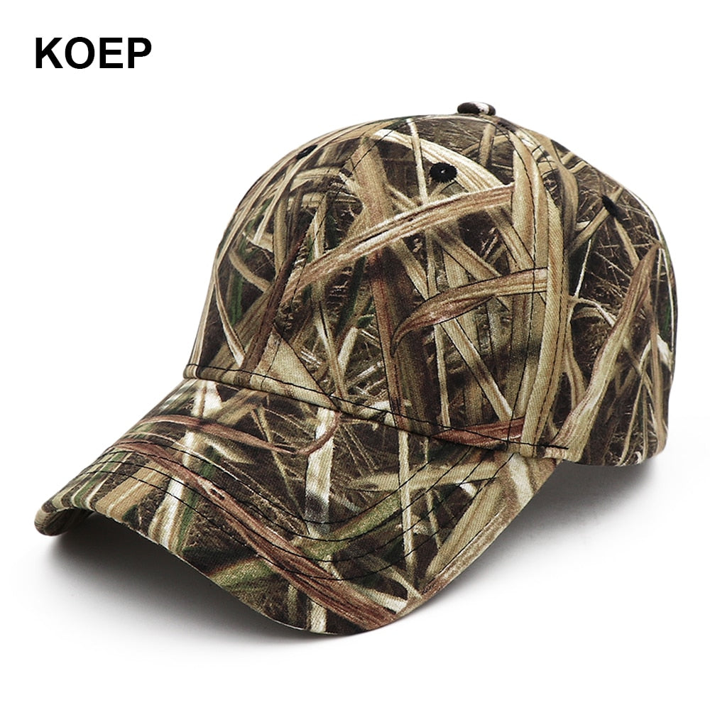 KOEP New Camo Baseball Cap Fishing Men Outdoor Hunting Camouflage Jungle Hat Airsoft Tactical