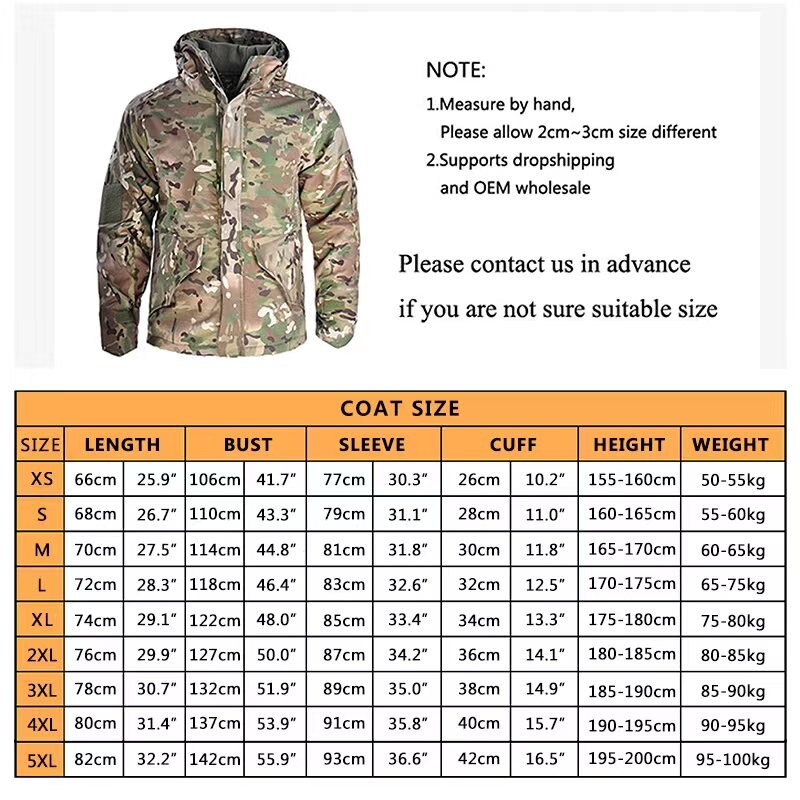 G8 Tactical Jackets Military Clothing Windbreaker Men Waterproof Winter Hunting