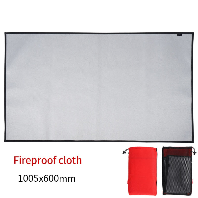 Camping Fireproof Grill Mat Cloth Flame Retardant Heat Insulation Pad Fire Pit Ember Outdoor