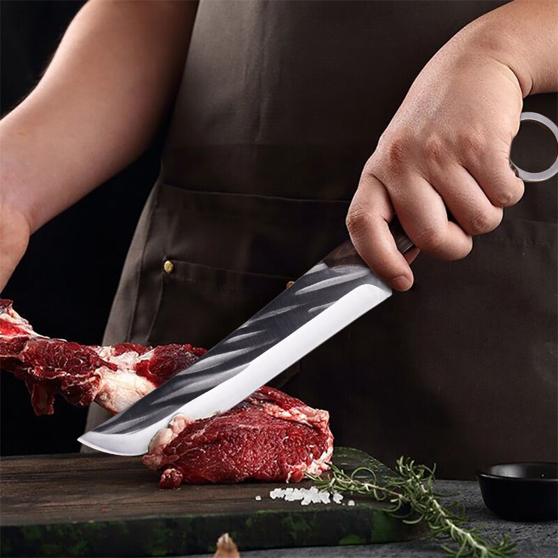 Stainless Steel Meat Cleaver Slicing Knife Fish Knife Household Fruit Outdoor Camping