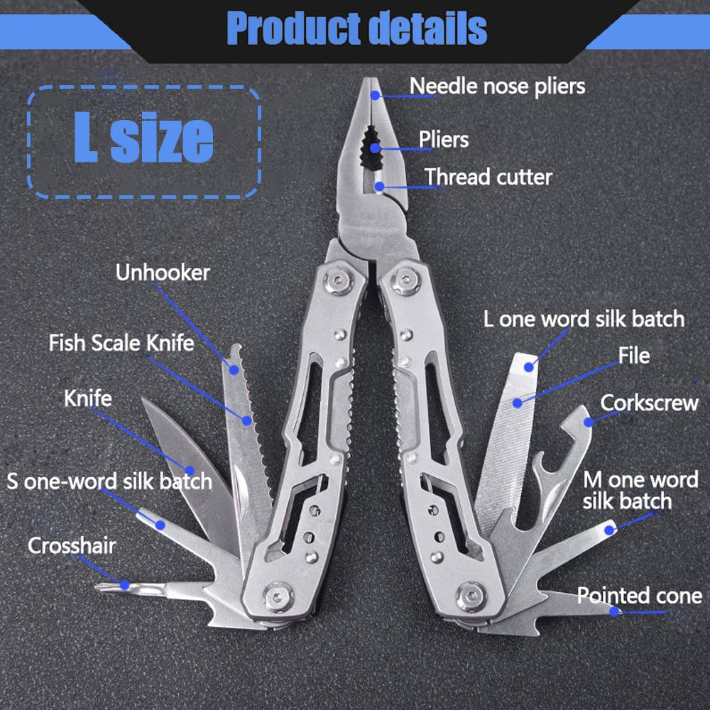 Multi-tool Pocket Knife Pliers Folding Mini Portable Fold Outdoor Tactical Hunting Survival Rescue