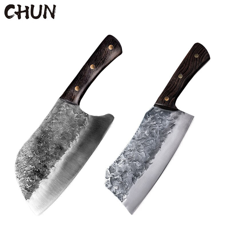 5CR15 Handmade Chopping Cleaver Butcher Knife High Carbon Steel Kitchen Chef Sets Forged