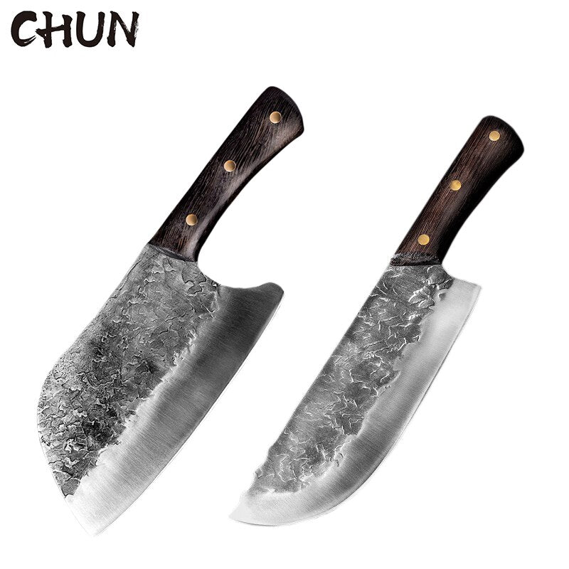 5CR15 Handmade Chopping Cleaver Butcher Knife High Carbon Steel Kitchen Chef Sets Forged