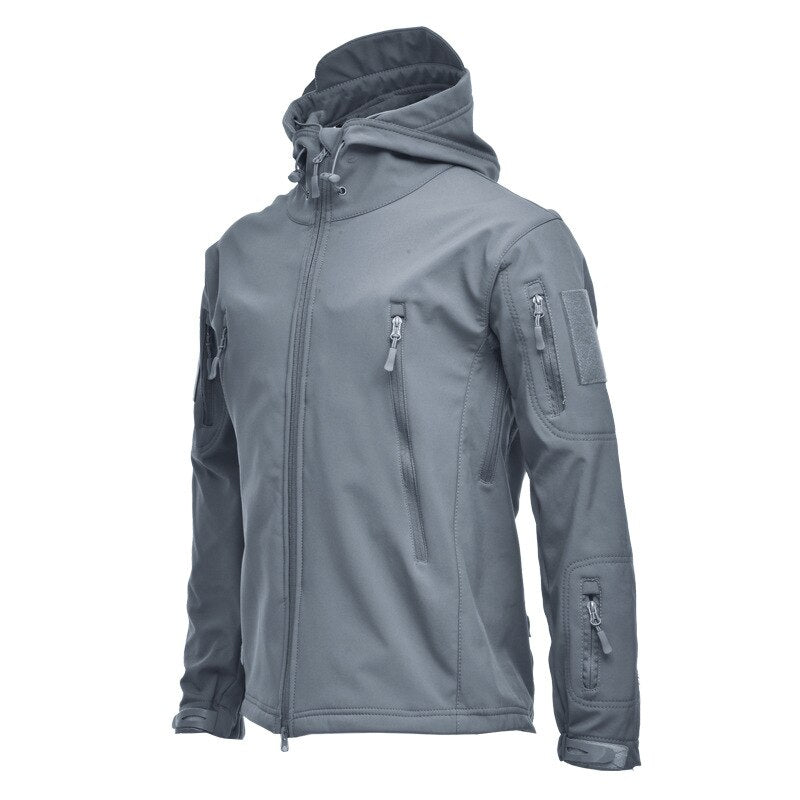 JacketsSoft Shell Shark Skin Fleece Waterproof Windproof Windbreaker Tactical Coat for Hiking