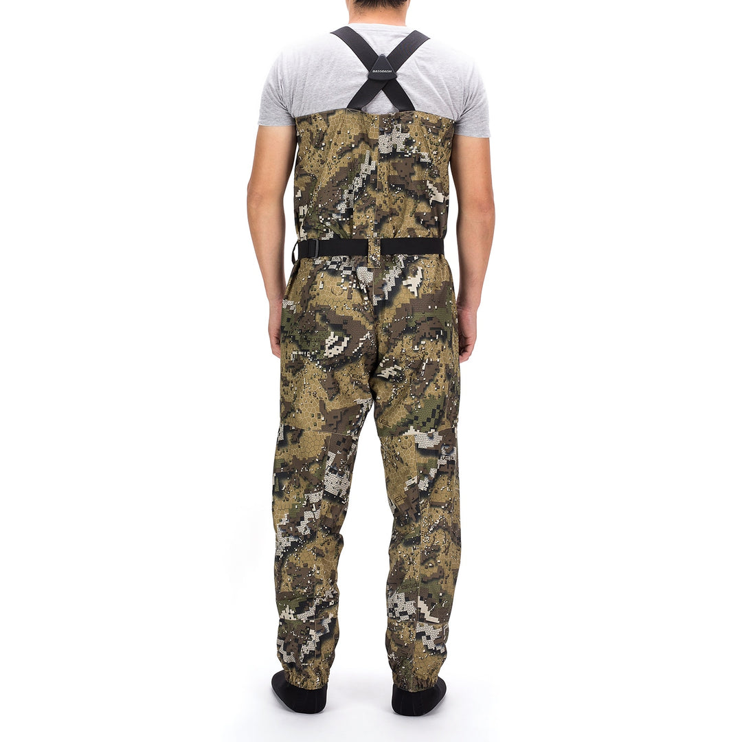 Bassdash Veil Camo Chest Stocking Foot and Boot Fishing Hunting Waders for Men Breathable