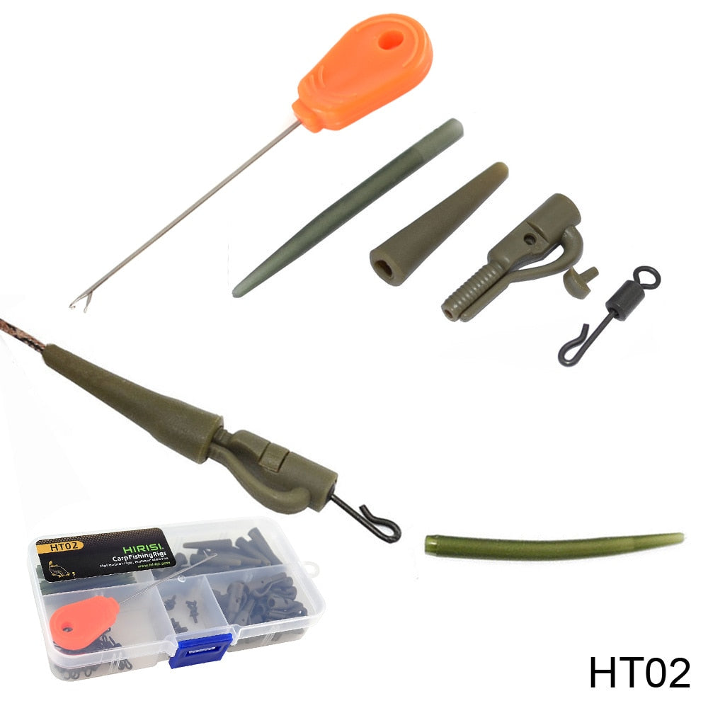 Carp Fishing Safety Lead Clips with Bait Needle Swivel and Snap Terminal Tackle Carp Accessories