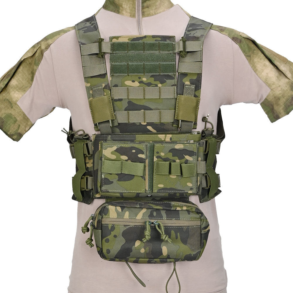 Tactical MK3 Chest Rig Micro Chassis SACK Pouch H Harness M4 AK Magazine Insert Airsoft