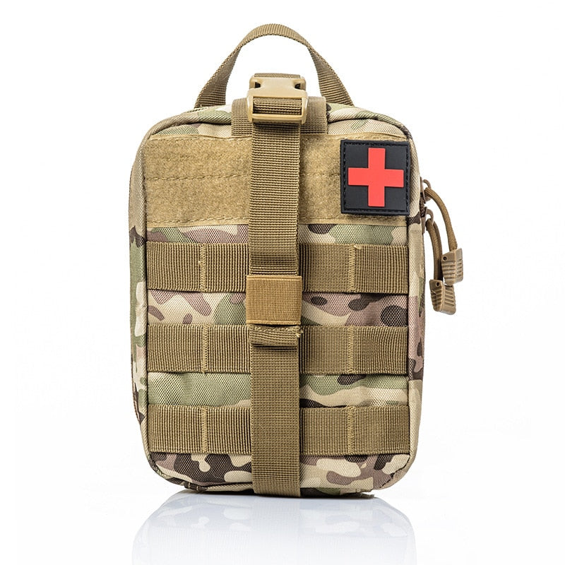 Outdoor First Aid Kit Tactical Molle Medical Bag Military EDC Waist Pack Hunting Camping Bag