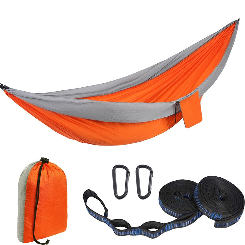 Color Matching Hammock Outdoor Camping Ultra Light Portable Hammock for Double Person Swing