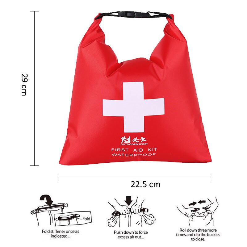 New Portable Waterproof First Aid Kit Bag Emergency Kits Case Only For Outdoor Camp Travel