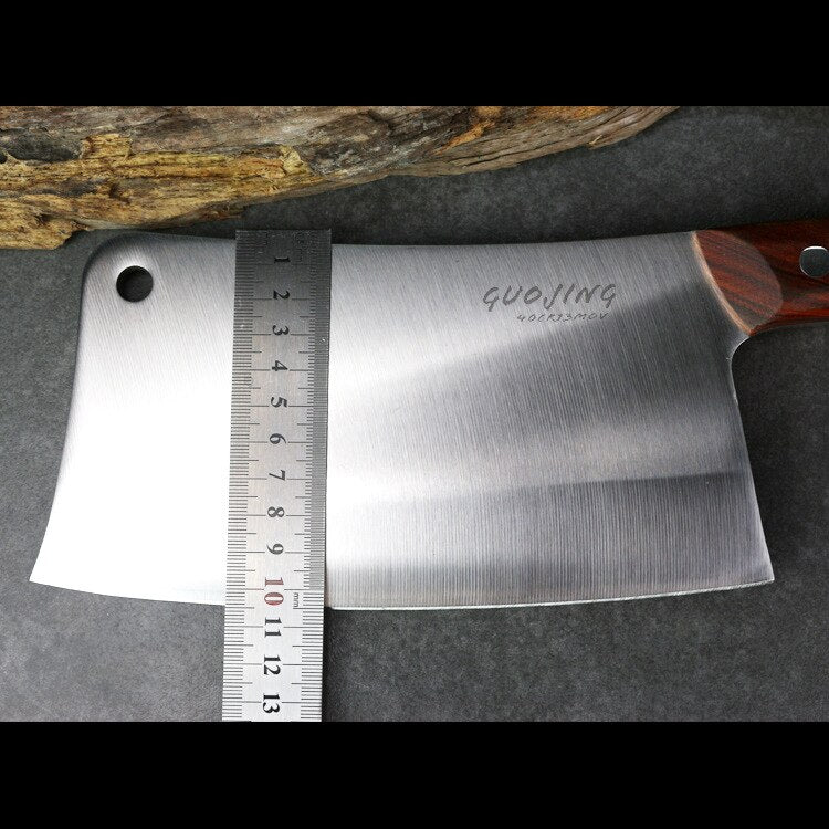 Big Bone Knives Chopping Knife 835g Stainless Steel Cleaver 5mm Blade Chopping Kitchen