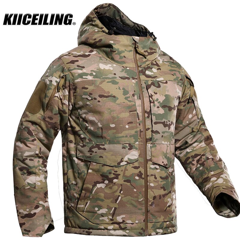 KIICEILING Polar Winter Warm Waterproof Windbreakers Military Tactical Hunting Camping