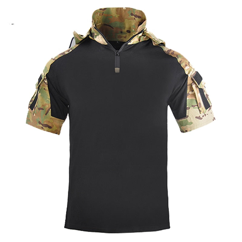 Men Clothing Hunting Soldiers Army Hood Shirt Camping Equipment