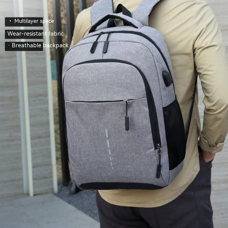 CrossBorder Mens BackPack LOGO LargeCapacity Simple Fashion Travel Female Student ComputerBag